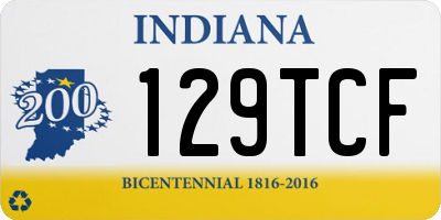 IN license plate 129TCF