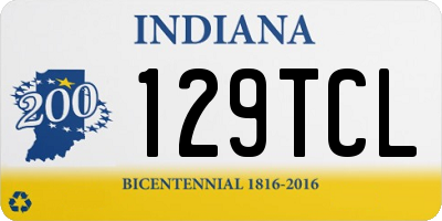 IN license plate 129TCL