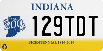 IN license plate 129TDT