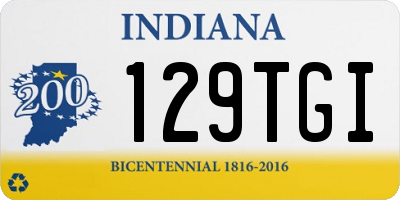 IN license plate 129TGI