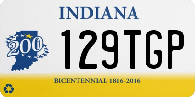 IN license plate 129TGP