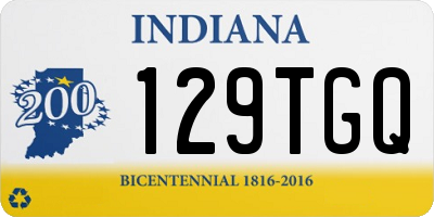 IN license plate 129TGQ
