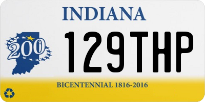 IN license plate 129THP