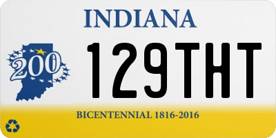 IN license plate 129THT