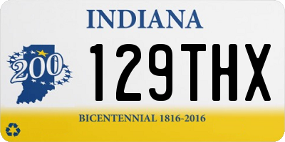 IN license plate 129THX