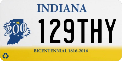 IN license plate 129THY