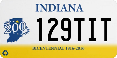 IN license plate 129TIT