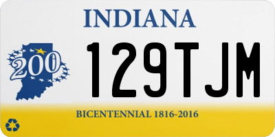 IN license plate 129TJM