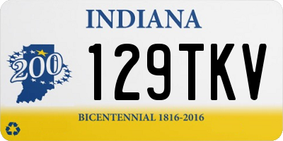 IN license plate 129TKV