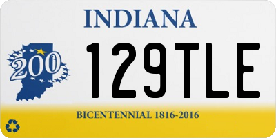 IN license plate 129TLE