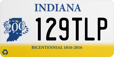 IN license plate 129TLP