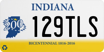 IN license plate 129TLS
