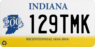 IN license plate 129TMK
