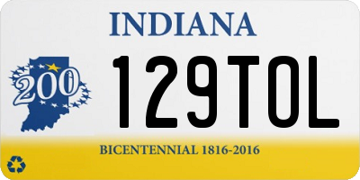 IN license plate 129TOL