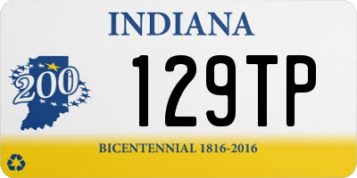 IN license plate 129TP