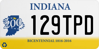 IN license plate 129TPD