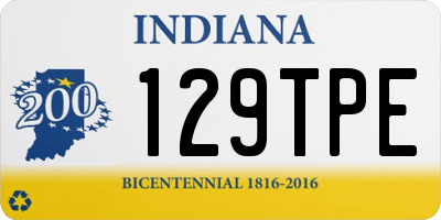 IN license plate 129TPE