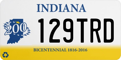 IN license plate 129TRD