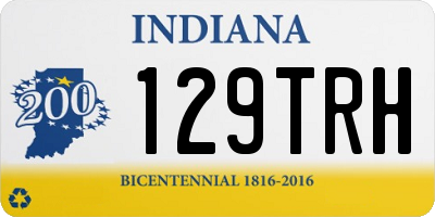 IN license plate 129TRH