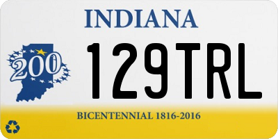 IN license plate 129TRL