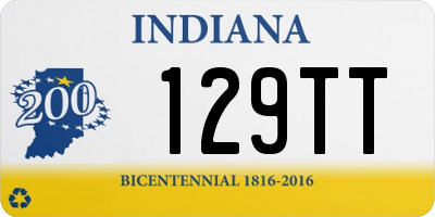 IN license plate 129TT