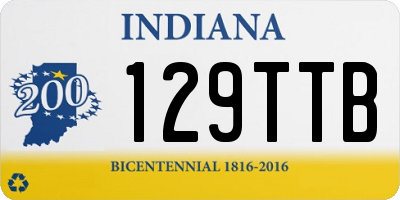 IN license plate 129TTB
