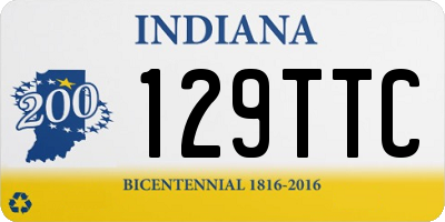 IN license plate 129TTC