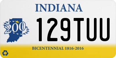 IN license plate 129TUU