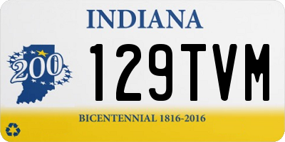 IN license plate 129TVM