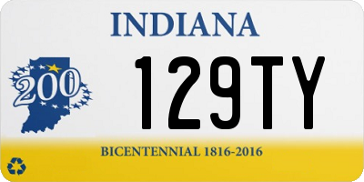 IN license plate 129TY