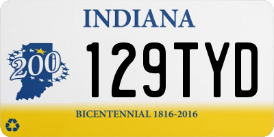 IN license plate 129TYD