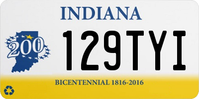 IN license plate 129TYI