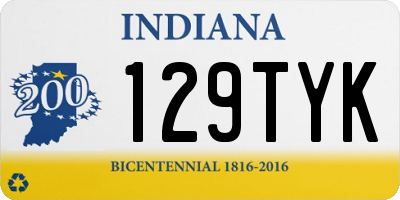 IN license plate 129TYK