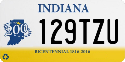 IN license plate 129TZU