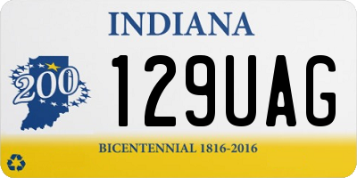 IN license plate 129UAG