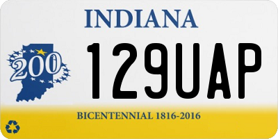 IN license plate 129UAP