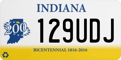 IN license plate 129UDJ