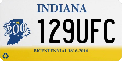 IN license plate 129UFC
