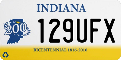 IN license plate 129UFX