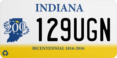 IN license plate 129UGN