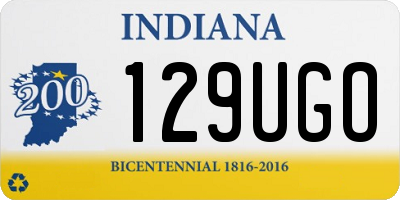 IN license plate 129UGO