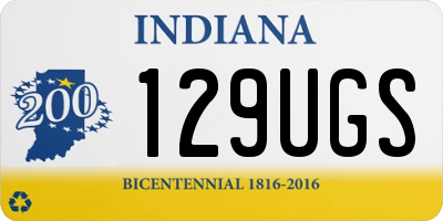 IN license plate 129UGS