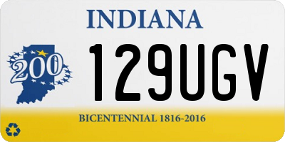 IN license plate 129UGV