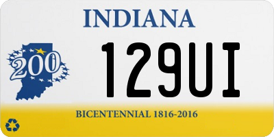 IN license plate 129UI