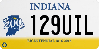 IN license plate 129UIL