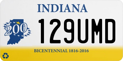 IN license plate 129UMD