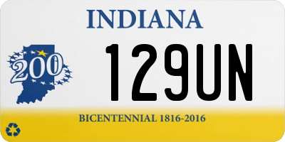 IN license plate 129UN