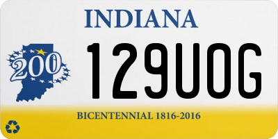 IN license plate 129UOG