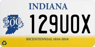 IN license plate 129UOX