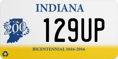 IN license plate 129UP